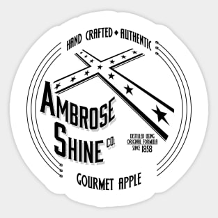 Ambrose Shine Co. (white) Sticker